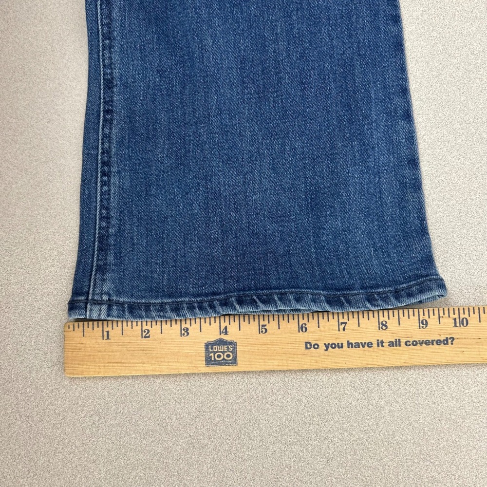 Old Navy Wow Flare Jeans Women 2 Blue High Rise Medium Wash Stretch Denim - Picture 11 of 12